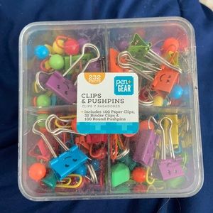 Clips and pushpins